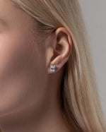 Earring Emerald Halo - 2 ct