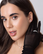 Earrings heart studs - 1 ct