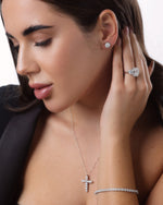 Cross Pedant 1.65 ct (0.15 ct/each)