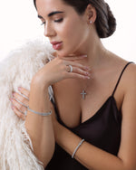 Cross Pedant 1.65 ct (0.15 ct/each)