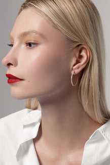 Earring Tennis Arc - 1 ct