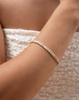 Tennis - emerald bezel bracelet