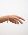 Tennis - emerald bezel bracelet