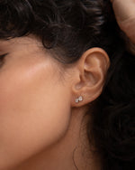 Duo bezel earrings 0.5 ct