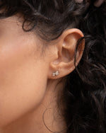 Duo bezel earrings 0.5 ct