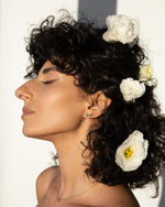 Studs emerald bezel - 1 ct