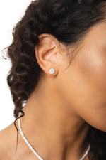 Earring 3 ct studs - 3 prong