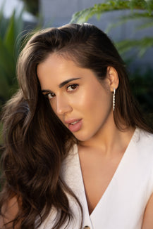 Huggies chain drop Pear - 1.5 ct