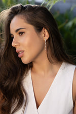 Huggies chain drop Pear - 1.5 ct