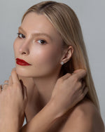 Earring Oval Halo - 2 ct