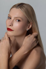 Earring Oval Halo - 2 ct