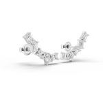 5 stone emerald earrings 2.5 ct