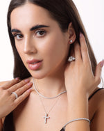 Cross Pedant 1.65 ct (0.15 ct/each)