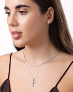 Cross Pedant 1.65 ct (0.15 ct/each)