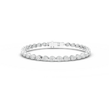 Pear bezel bracelet
