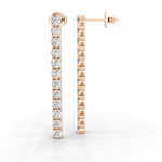 Tennis dangling drop 2 ct