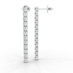 Tennis dangling drop 2 ct