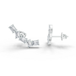 5 stone emerald earrings 2.5 ct