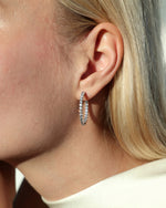 Earring In Out Hoops 2 ct