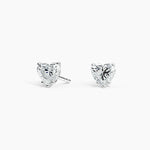Earrings heart studs - 1 ct