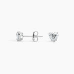 Earrings heart studs - 1 ct