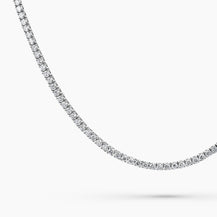 16 in. Four-Prong Lab Diamond Tennis Necklace (6 ct. tw.) in 14K White Gold