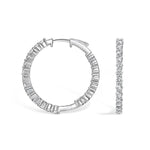 Earring In Out Hoops 2 ct