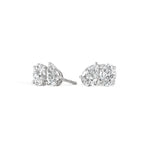 Earring Toi et Moi - Oval and Pear - 2 ct