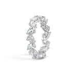 Pear Lab Grown Diamond Eternity Band - 2.8 ctw