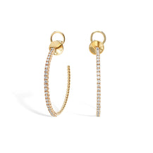 Earring Tennis Arc - 1 ct