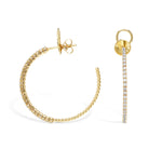 Earring Tennis Arc - 0.50 ct