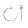 Earring Tennis Arc - 1 ct