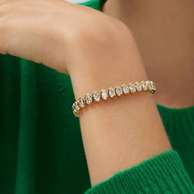 Tennis bracelet 4 prongs
