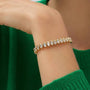 Tennis bracelet 4 prongs
