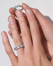 Pear Lab Grown Diamond Eternity Band - 2.8 ctw