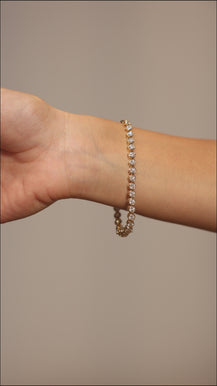 Tennis - round bezel bracelet