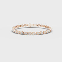 Pear bezel bracelet