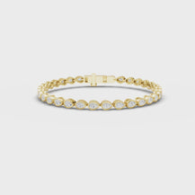 Pear bezel bracelet
