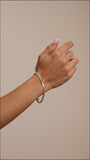 Tennis - emerald bezel bracelet