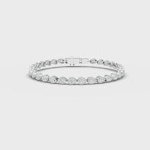 Pear bezel bracelet